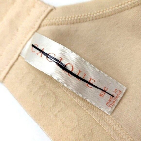 Cacique Lane Bryant Womens Bra Cotton Lightly Lined No Wire Size 52C Beige - Picture 4 of 9